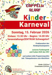 Mehr über den Artikel erfahren Kinderkarneval am 15.02.2026