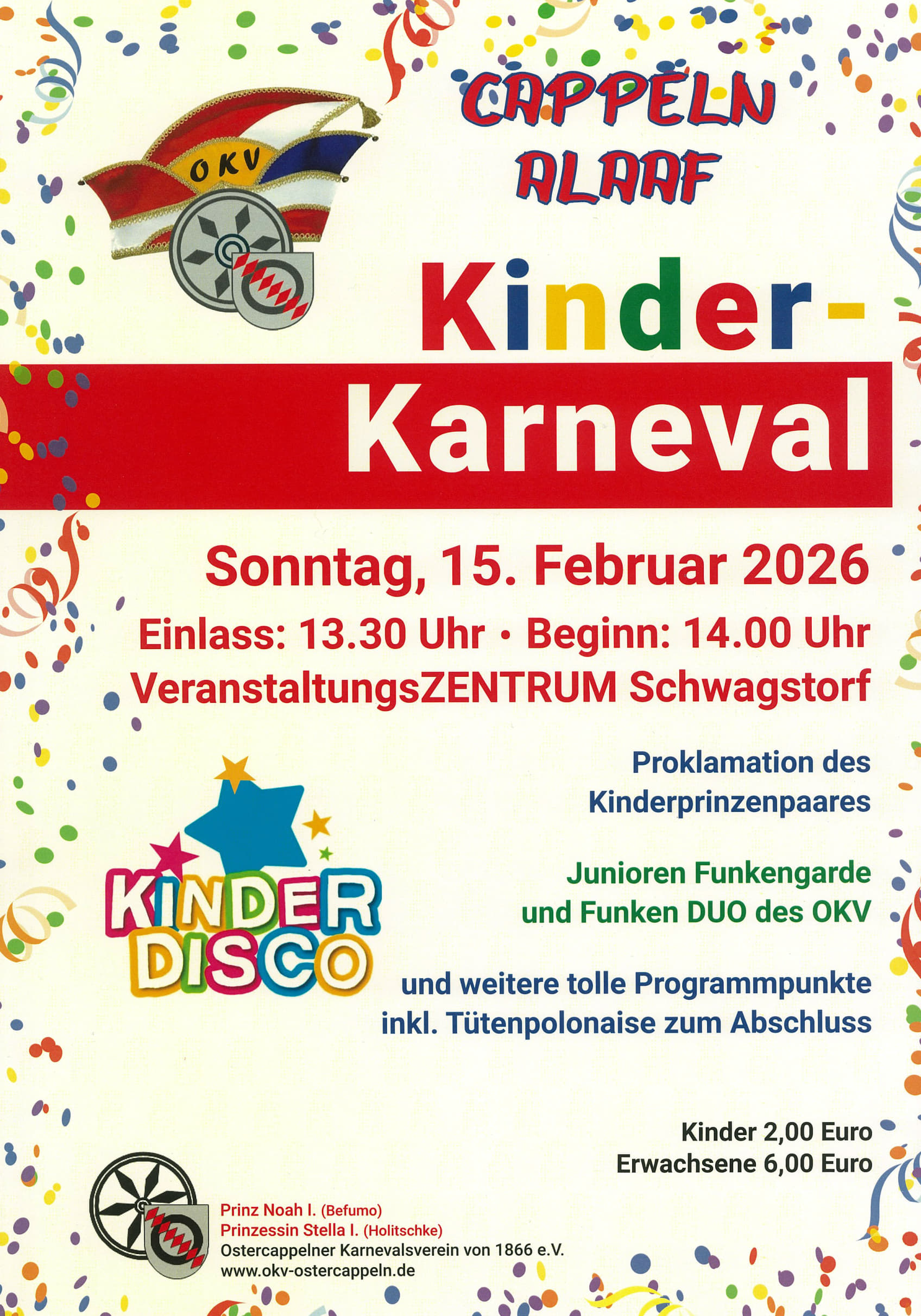 Du betrachtest gerade Kinderkarneval am 15.02.2026