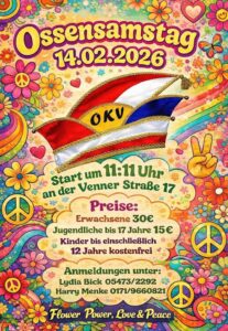 Mehr über den Artikel erfahren Ossensamstag in Ostercappeln + Osnabrück am 14.02.2026